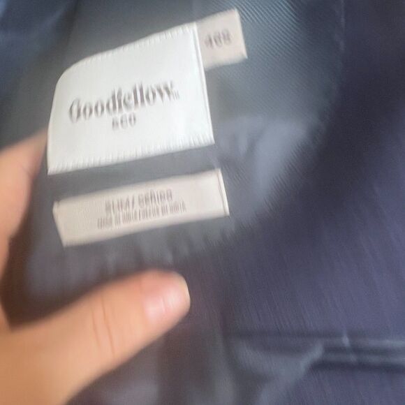 Goodfellow & Co NWT Wool Blend Navy Voyage Sports Coat Blazer Size 46S - Picture 7 of 13